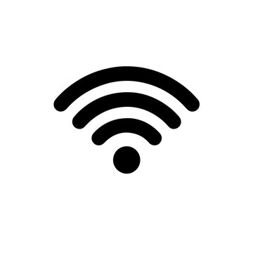 A simple wi fi symbol Logo Monochrome Design Style