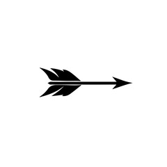 Fototapeta na wymiar An arrow pointing to the right Logo Monochrome Design Style