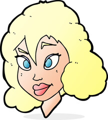 cartoon pretty woman