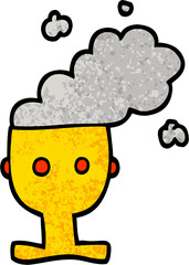 grunge textured illustration cartoon gem encrusted cup