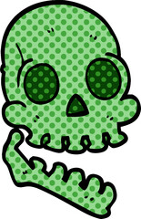 cartoon doodle happy skull