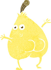 a nice pear cartoon