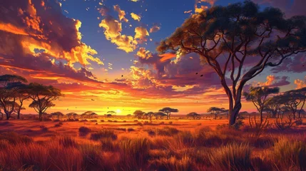 Foto op Plexiglas African landscapes generative ai © ThisDesign