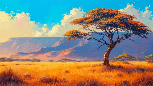 African landscapes generative ai