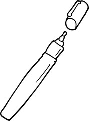 line drawing cartoon pen