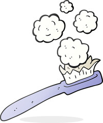 cartoon toothbrush