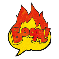 texture speech bubble cartoon boom