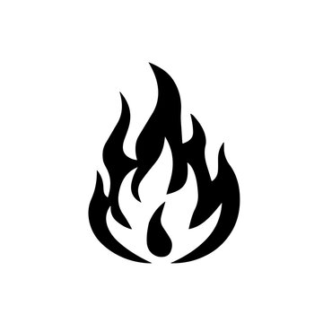 Heat Logo Monochrome Design Style