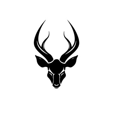 Horns Logo Monochrome Design Style