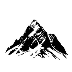 Mountain Peak Logo Monochrome Design Style