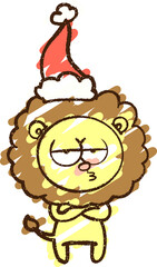 Bored Lion Chalk Drawing