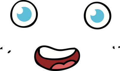 Obraz premium cartoon staring face
