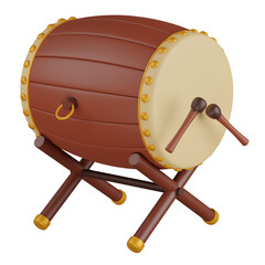 3d render  Bedug Drum illustration