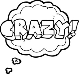 thought bubble cartoon shout crazy