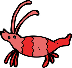 cartoon shrimp