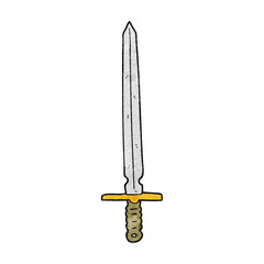 textured cartoon sword