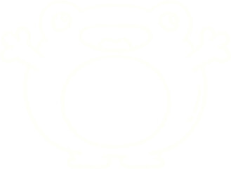 Happy Frog Chalk Drawing