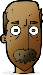 cartoon man with mustache