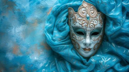 Venetian carnival mask and adds a touch of sophistication generative ai