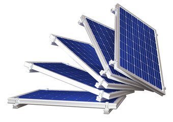 Solar panel  render 3D Isolated - obrazy, fototapety, plakaty