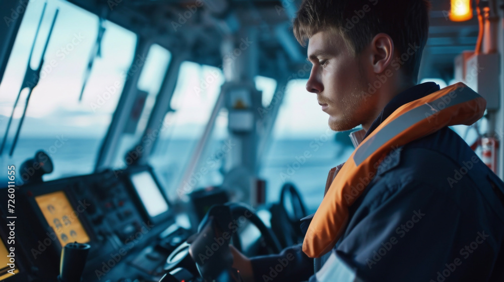 Poster despite the challenging and constantly changing environment the third engineer remains focused and d