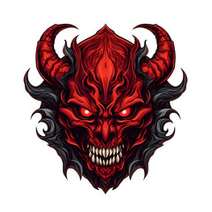 red devil art illustrations for stickers, tshirt design, poster etc
