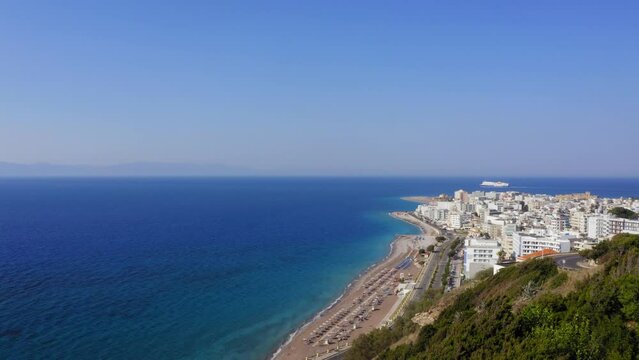 Rhodes Island, Greece - drone flight