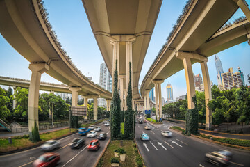 elevated traffic highway