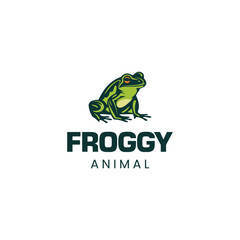 Frog Head Mascot Logo for Esport,frog simple logo design
