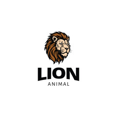 Lions mascot logo design illustration 