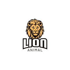 Lions mascot logo design illustration 