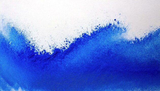 closeup image of cobalt blue colorant powder texture on white paper background / wallpaper, 