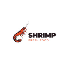 Shrimp logo vector design