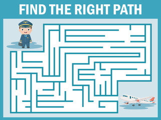 Find the right path from pilot to airplane