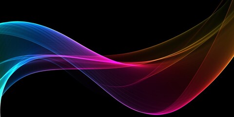 Futuristic abstract background with flowing shapes, abstract background with waves