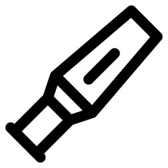 Metal detector icon with outline style.