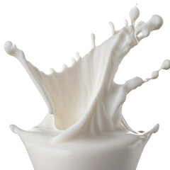 Pouring milk splash isolated on white background. Splash of milk or cream isolated on white background With clipping path. png image