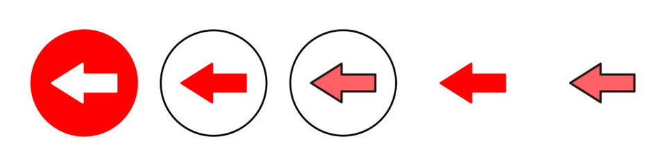 Arrow icon set illustration. Arrow sign and symbol for web design.