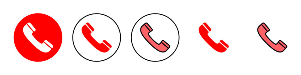 Call icon set illustration. telephone sign and symbol. phone icon. contact us