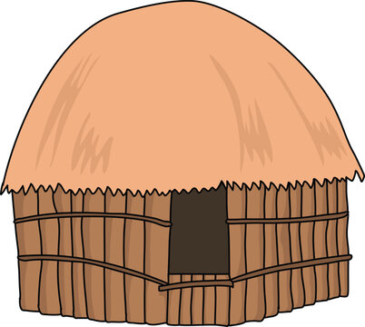 Papuan traditional house, Honai. wooden house, traditional house