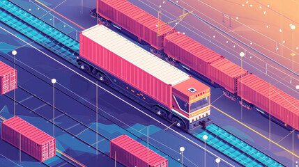 Digital tracking systems keep a close eye on the shipping containers ensuring efficient and secure transportation to their destination.