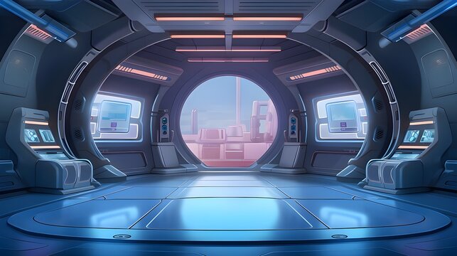 Spaceship interior deck
