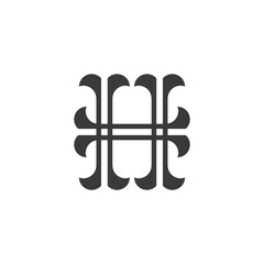 ORNAMENTAL LETTER H LOGO