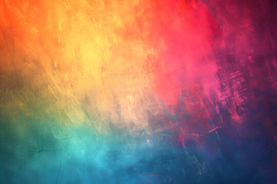 rainbowcolored  background on a  textured canvas