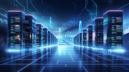 Data server center background