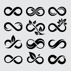 creative Infinity Logo icon set template