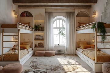 二段ベッドのある部屋