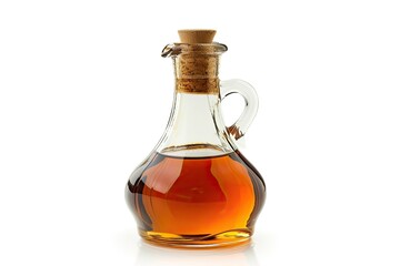 White background vinegar bottle