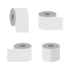 vector set of toilet paper, tissue