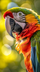 Close-up of a colorful parrot